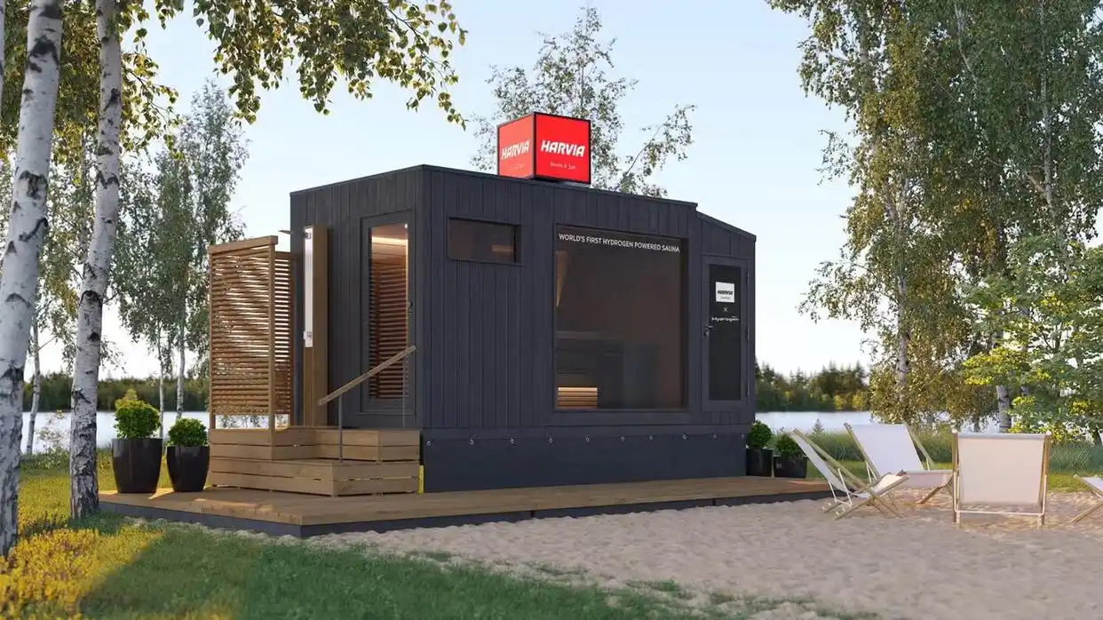 Världens första vätedrivna bastu debuterar vid den finska rallyet, med Toyota och Harvia som leder Clean Energy Revolution