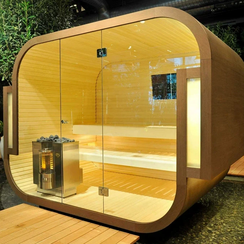 Vattentät Järn Ceder Utomhusdörr Ångrum